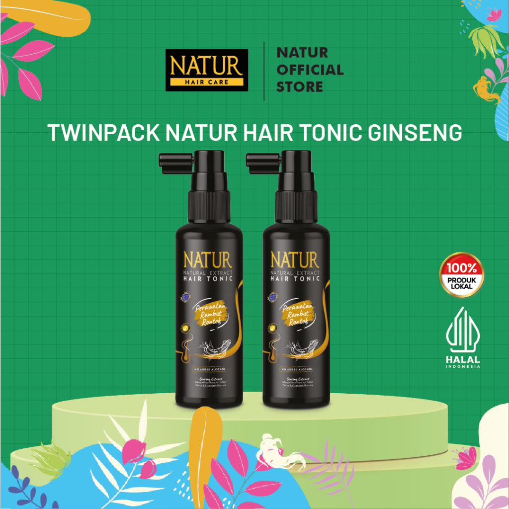 Twinpack Natur Hair Tonic 90ml  - Paket Tonik Rambut 2 pcs
