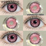 Eyeshare Softlens Cosplay Red 14.5mm 1Pasang Big Eyes Halloween Colored Contact Lenses