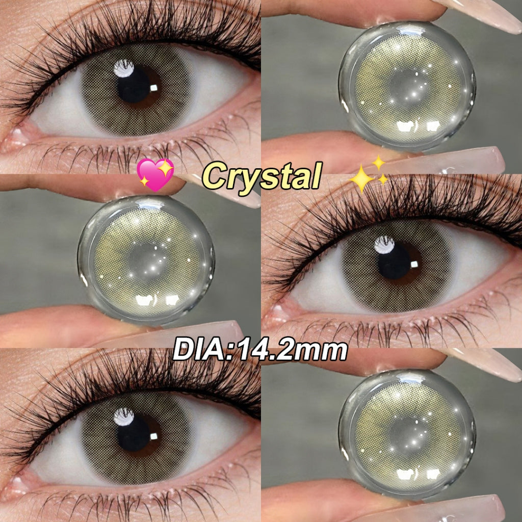 [-1.00~-6.00] Softlens Minus 14.2mm Brown Gray Green No Ring Softlens Natural 1 Years Use
