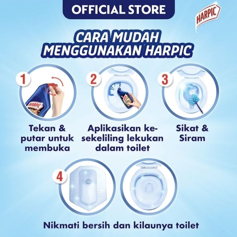 Harpic Cairan Pembersih Kamar Mandi 450 Ml Anti Bakteri