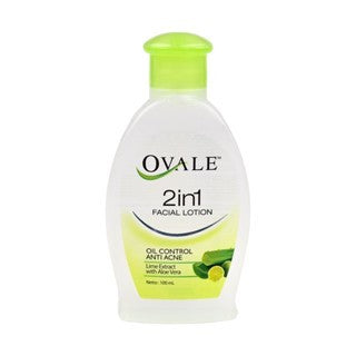 OVALE 2in1 Facial Lotion Cleanser 100ml - Ovale Pembersih Wajah Sekali Usap/HenecoBeauty