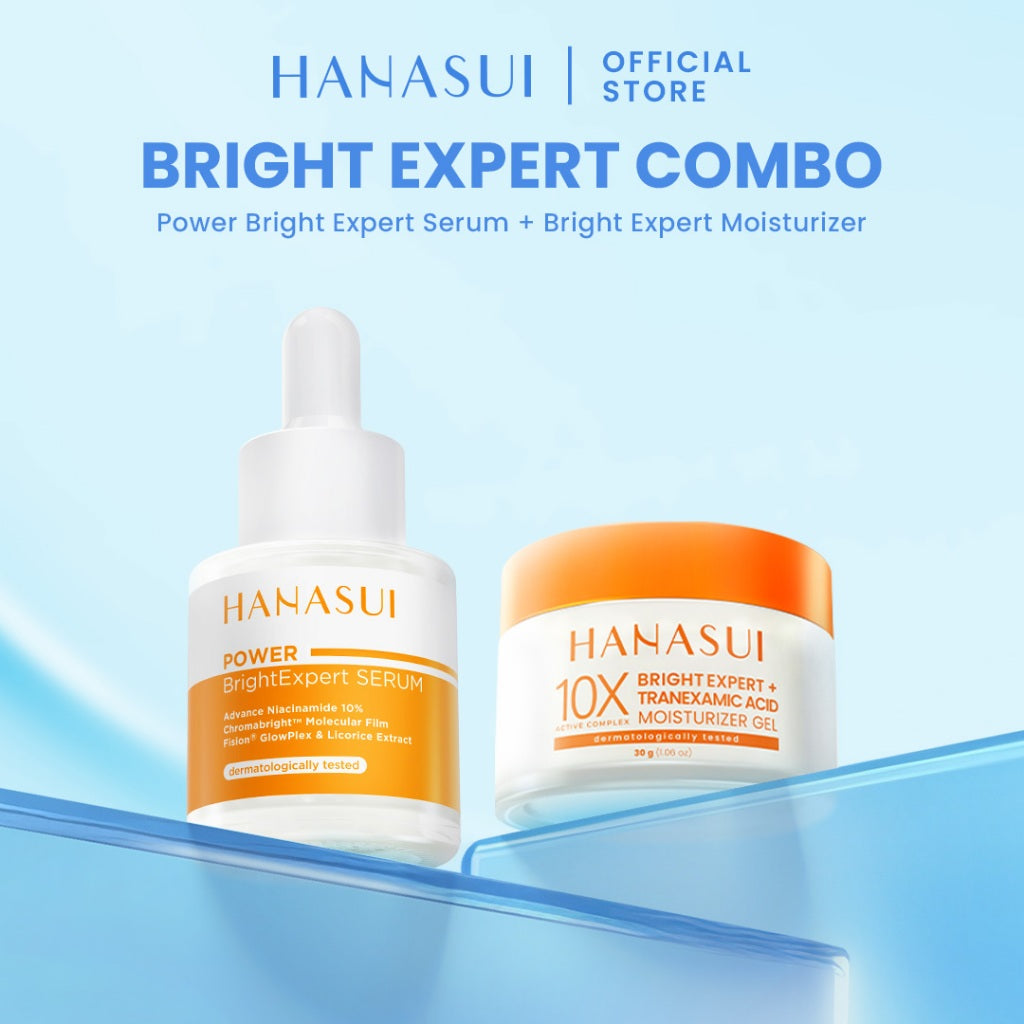 [NEW] HANASUI Bright Expert Moisturizer Gel 30g - Pelembab Gel Bening Lembap & Mencerahkan - 5% Advance Niacinamide & Tranexamic Acid - Ratakan warna kulit & Kurangi Bintik Hitam