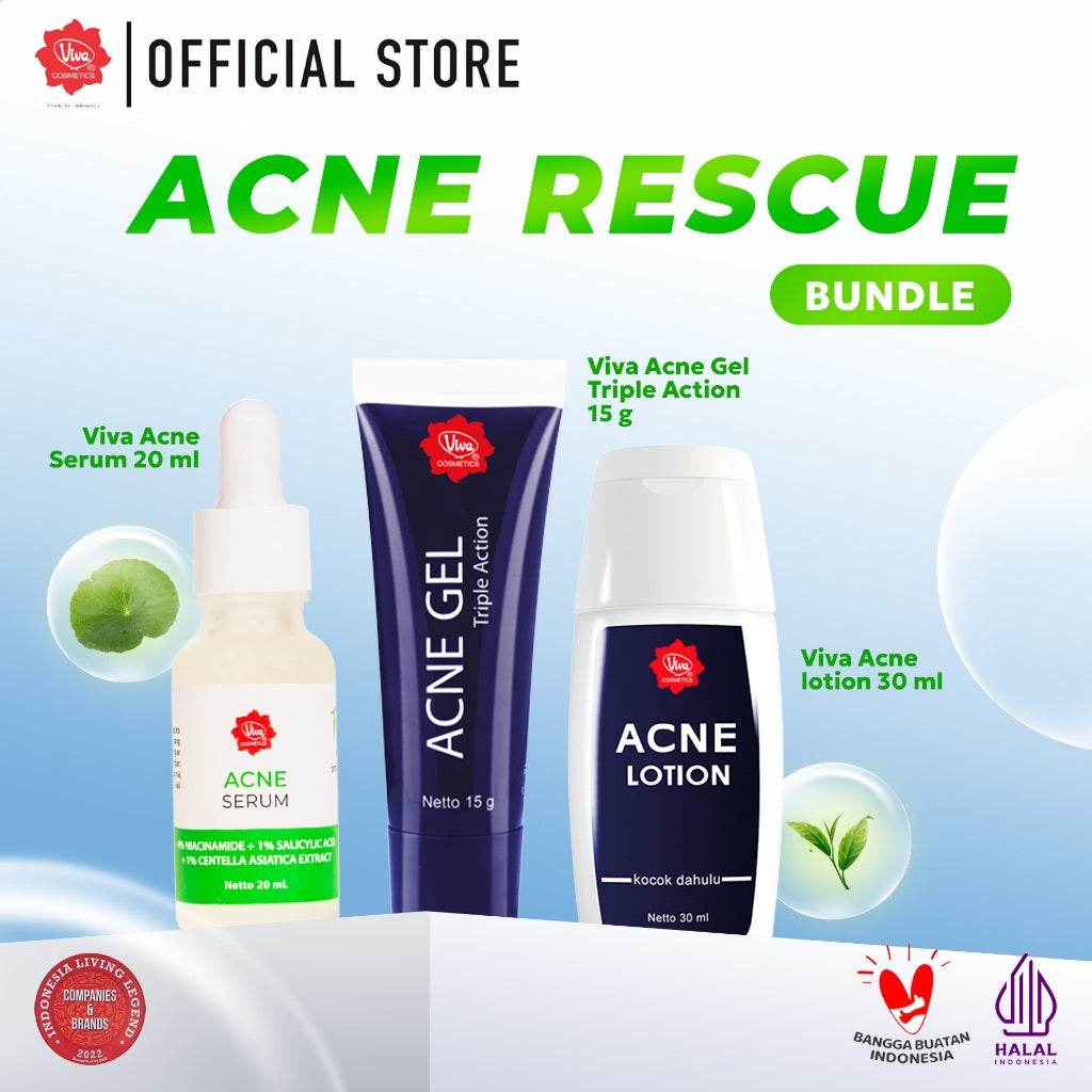 [PAKET ACNE RESCUE!!!] Acne SERUM, Acne GEL, dan Acne LOTION