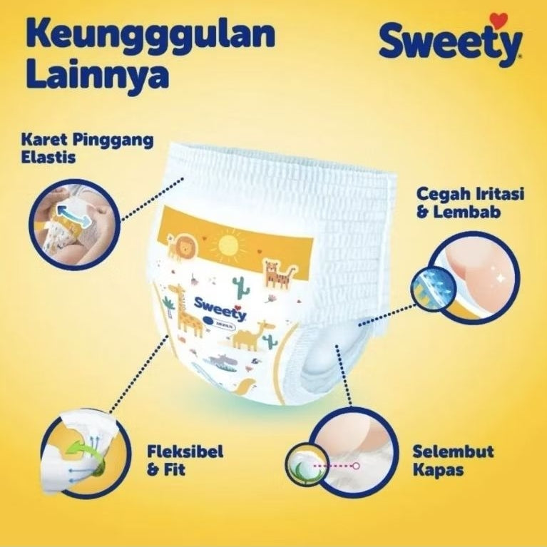 Sweety Bronze Dry X-Pert Popok Celana Bayi M 32 pcs