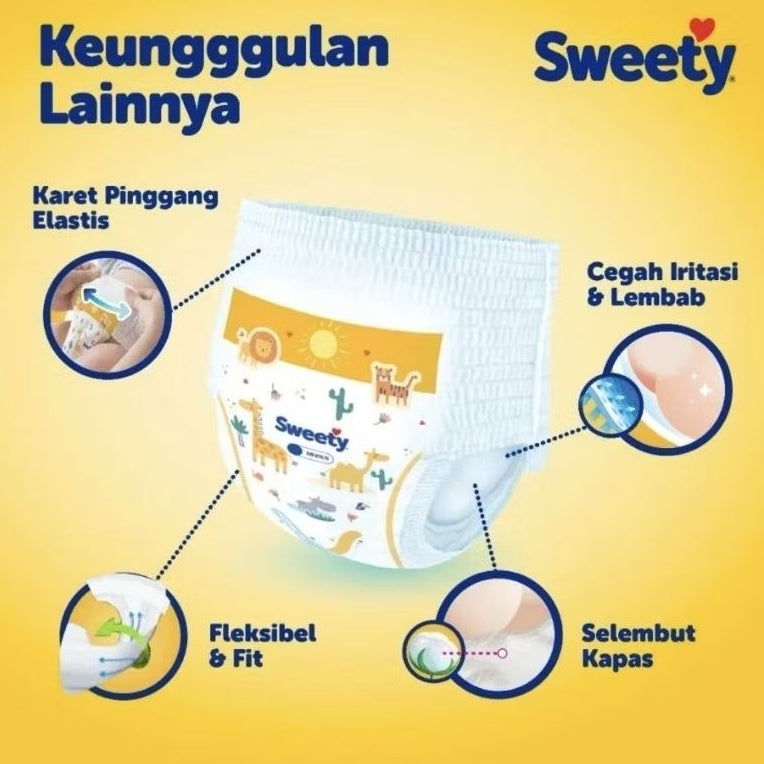 Sweety Bronze Dry X-Pert Popok Celana Bayi L 28 pcs