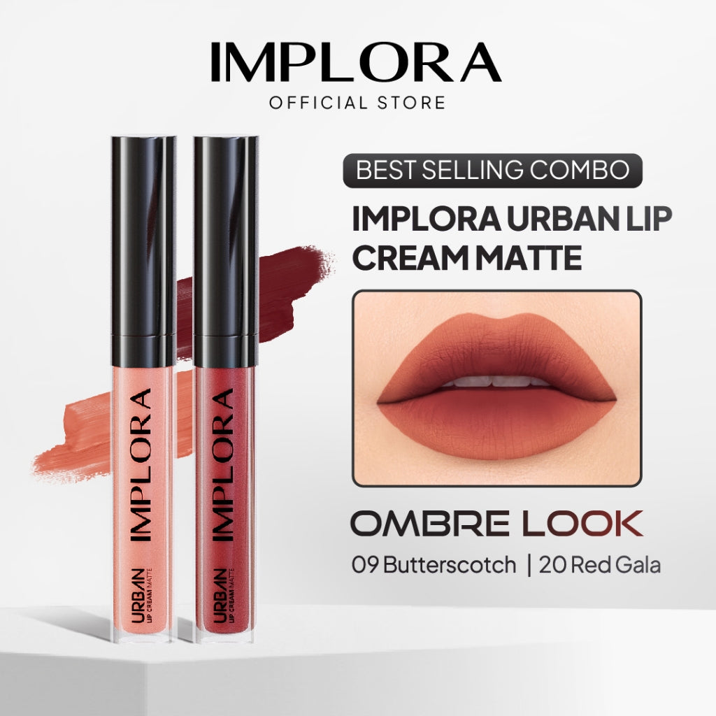 [BEST SELLING COMBO] Implora Urban Lip Cream Ombre Look