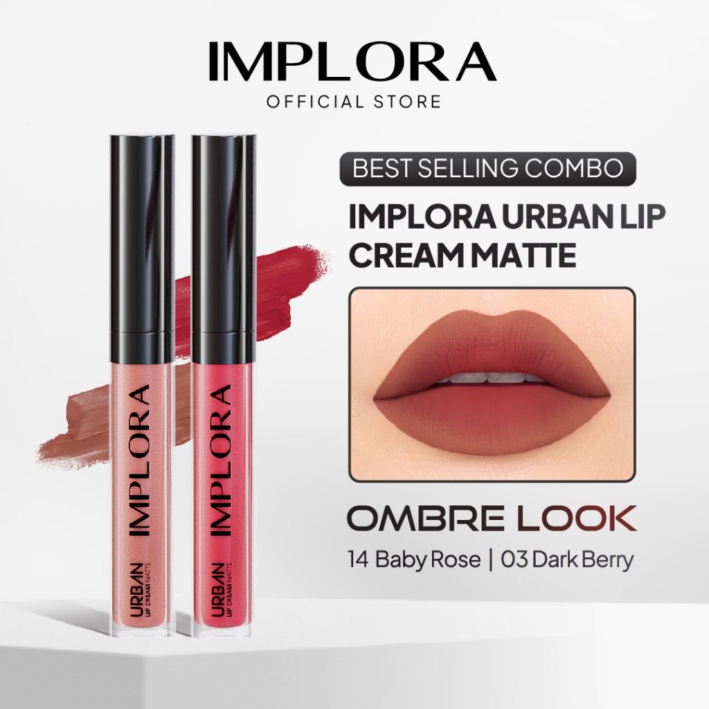 [BEST SELLING COMBO] Implora Urban Lip Cream Ombre Look