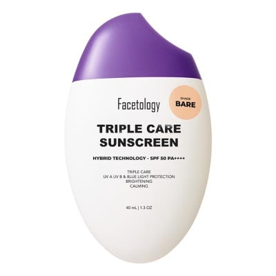 Facetology Triple Care Sunscreen / Tinted SPF50