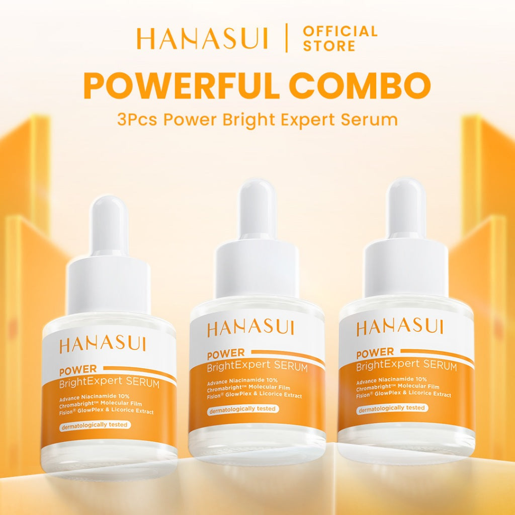 【5pcs Hemat】(REAL 10% ADVANCE NIACINAMIDE) Hanasui Power Bright Expert Serum - Mencerahkan, Kurangi Bintik Hitam Bekas Jerawat