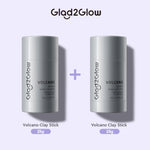 Glad2Glow Volcano 3D Acid Pore Clay Stick Masker Wajah Clay Masker Stik Deep Cleansing Pori Pori Masker Komedo Dan Pori Pori Wajah Pembersih Komedo clay Masker Masker Organik Masker Jerawat Sheetmask Masker Glad2Glow Clay Mask Masker G2Glow Official Store