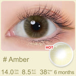 Magister Softlens Minus Brown Series 1pasang lensa kontak warna 14.0~14.5mm dubai Seri Coklat 6Bulan