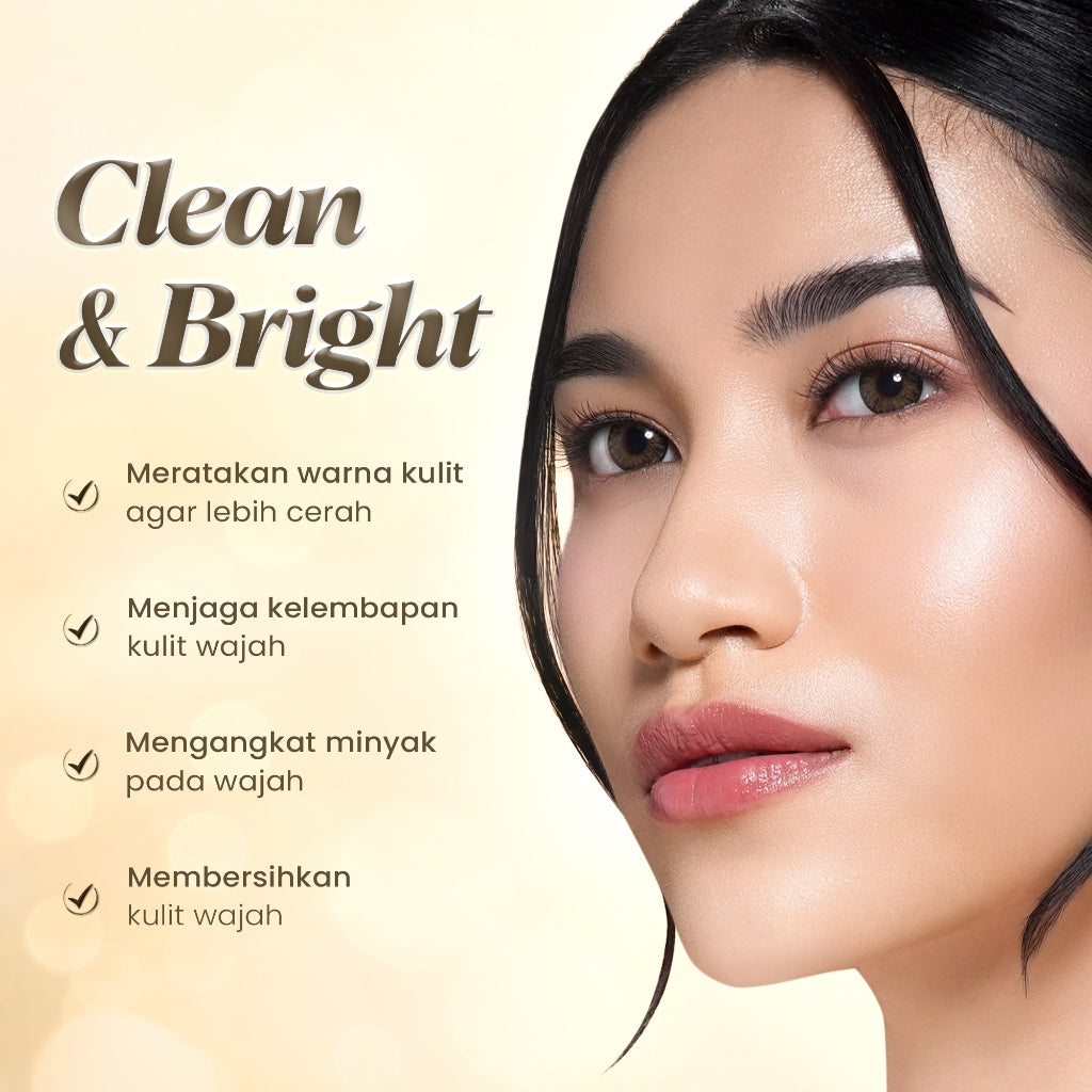 Glowsicha - Brightening Facial Wash Sabun Cuci Muka Cleanser skincare face wash Mencerahkan Melembabkan Pembersih Wajah cleansing balm exfoliating  Facial Foam Bright Cleanser Lembut Cerah Bebas Minyak Anti Kusam Glowing Skincare Harian Kulit Cerah