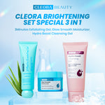 Cleora Special Skincare Set - Paket Lengkap Exfoliasi, Brightening & Acne Care untuk Wanita & Pria | Face Wash, Peeling Gel, Serum, Moisturizer, Penghilang Jerawat & Dark Spot