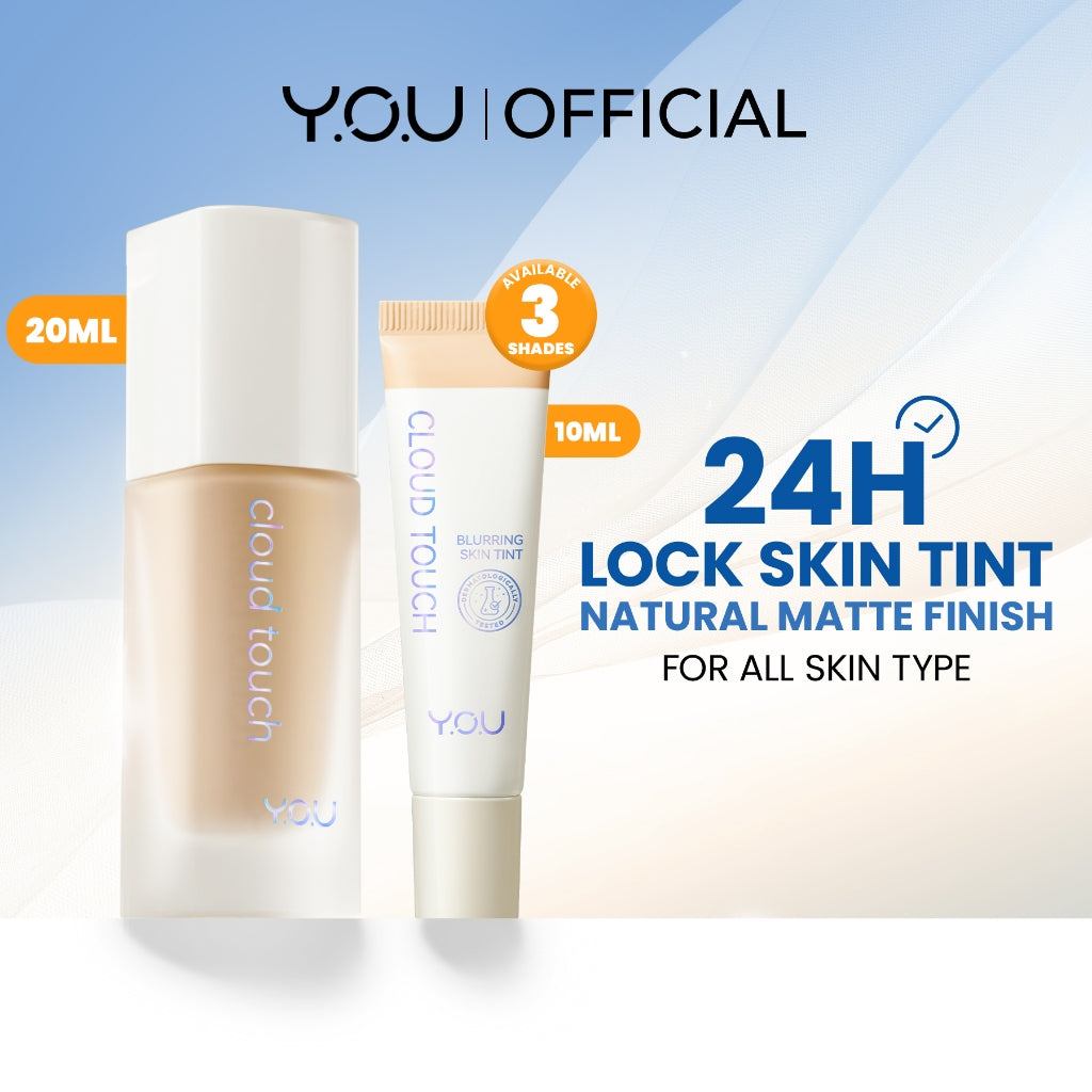 Travel Size YOU Cloud Touch Blurring Skin Tint 10 ml | Liquid Foundation | Natural Matte Finish | Skin Tint Sunscreen | Makeup Travel Size