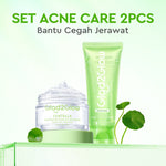 Glad2Glow Centella Salicylic Acid Acne Gel Cleanser  facial wash skincare face wash sabun cuci muka cleansing balm exfoliating exfoliasi wajah sabun muka pembersih wajah merawat serta membantu menenangkan jerawat g2glow official store