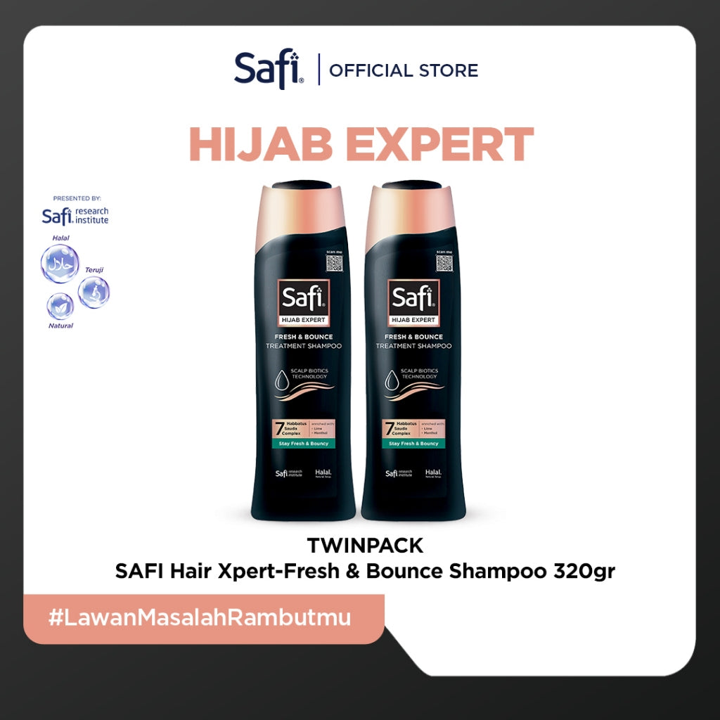TWINPACK - SAFI Hijab Xpert-Fresh & Bounce Shampoo 320 gr