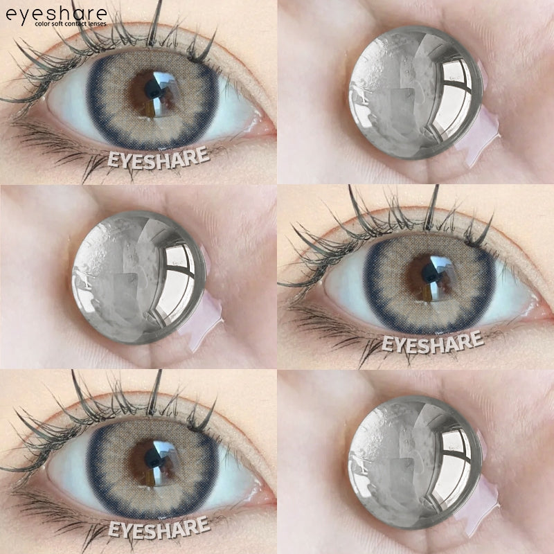 Eyeshare Softlens Bali Gray 14.2mm 1Pasang Lensa Kontak Soft Soflens Mata