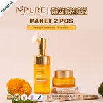 2 PCS - NPURE Bundle Facial Wash + Moisturizer Full size / Paket Kecantikan / Rangkaian Skincare / Brightening Skin / Acne Skin