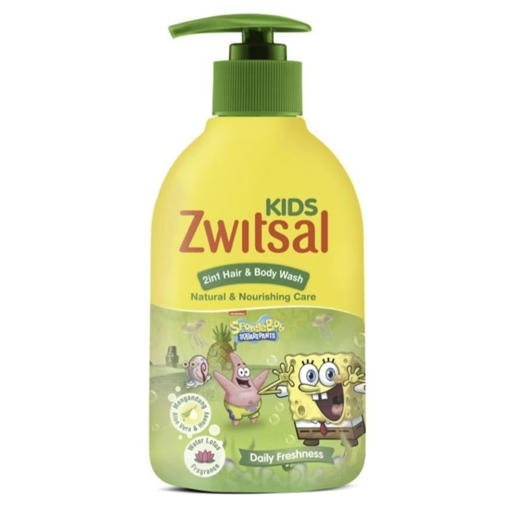 Zwitsal Kids Sabun Mandi & Sampo Anak Pump 280 ml