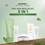 ACNAWAY Bundle 5 in 1 Ultimate Acne Care – Rangkaian Skincare Jerawat Komplit Untuk Semua Jenis Kulit | Dry Skin Kit, Oily Skin Kit, Daily Skin Solution | facial wash cleanser moisturizer gel moist cream sunscreen acne spot acne treatment gel mask masker