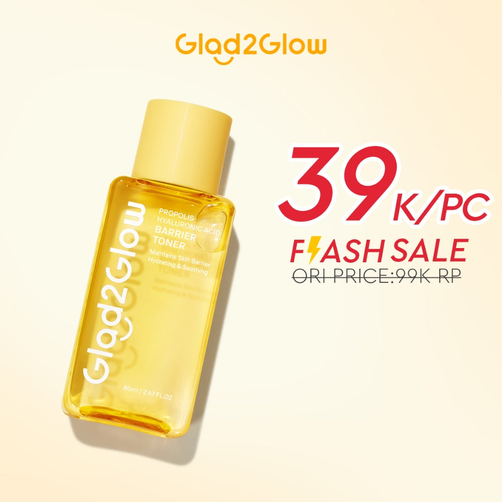 Glad2Glow Toner Complete Series 80ml-Brighten/Acne Toner/Barrier/Exfoliating toner-Skincare toner badan face mist hydrating toner centella toner wajah eksfoliasi water g2g toner hydrating gloglowing brightening exfoliasi glycolic madeca g2g official store