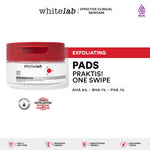 Whitelab Exfoliating Pads Peeling AHA BHA PHA - Pads Eksfoliasi Pengangkat Sel Kulit Mati Memperbaiki Tekstur Kulit & Komedo [BPOM]