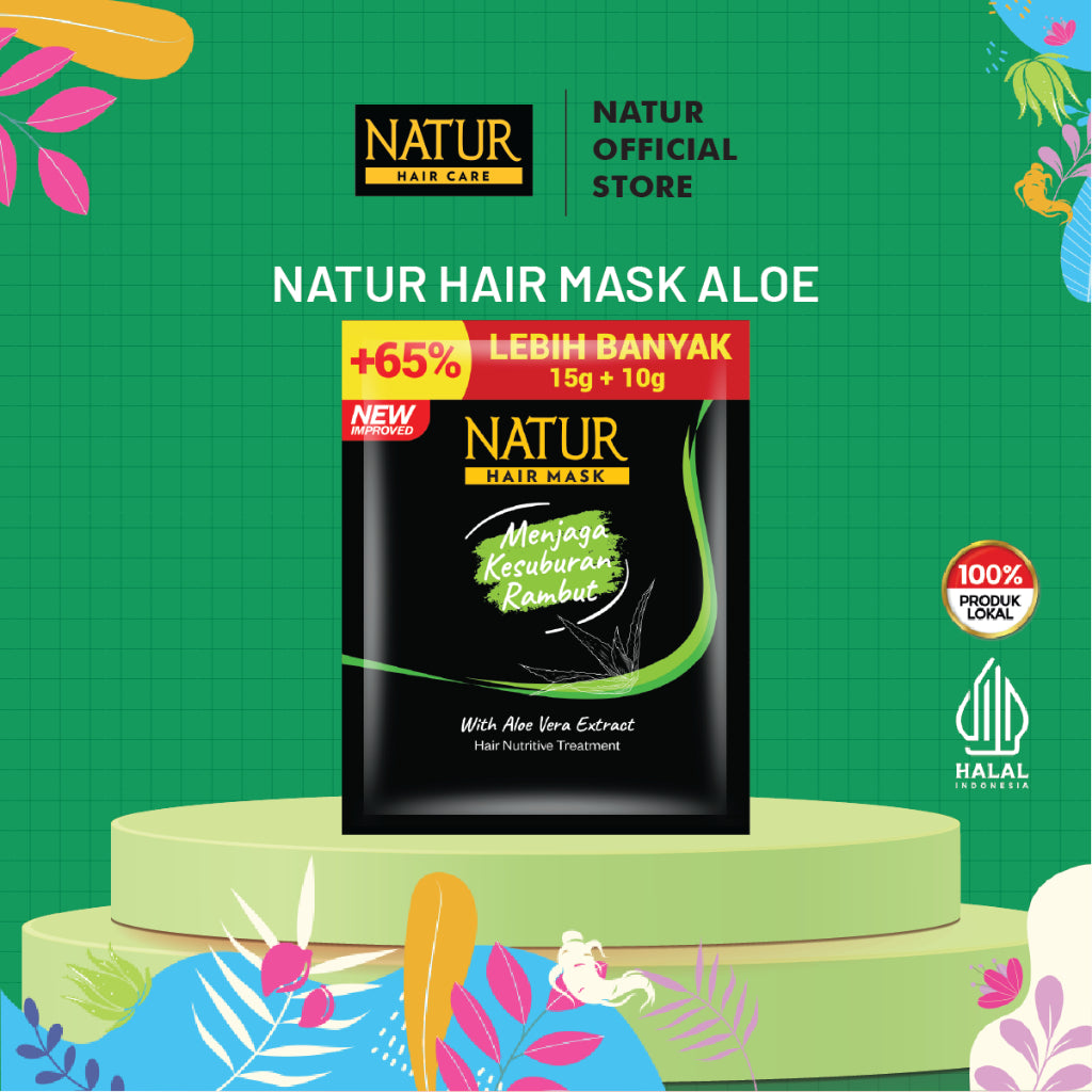 Natur Hair Mask Nutritive Treatment - Masker Rambut Rusak