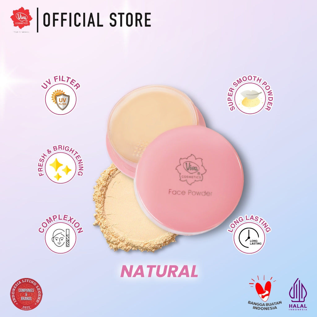 Viva Face Powder Pink - 14 gr (tersedia 3 shade)