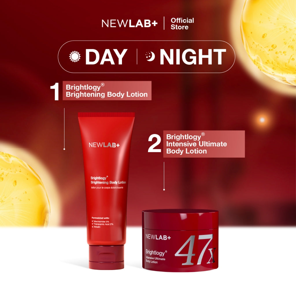 NEWLAB Brightlogy Body Lotion | Body Care, Hand Body & Hand Cream | Body Serum untuk Mencerahkan Tangan dan Tubuh BPOM 180ml
