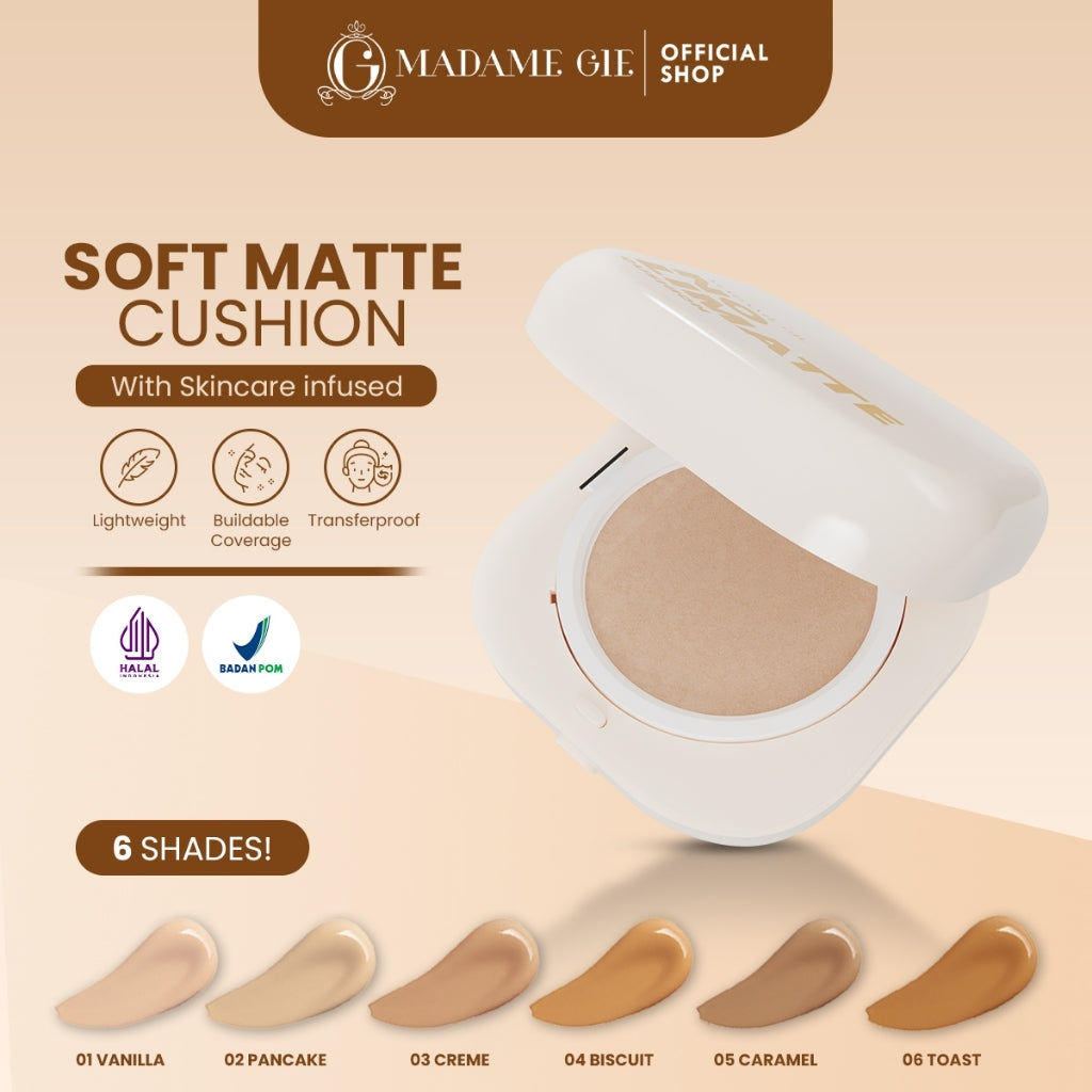 [TEBUS MURAH] Madame Gie No Limatte Cushion - Make Up Cushion Soft Matte Finish