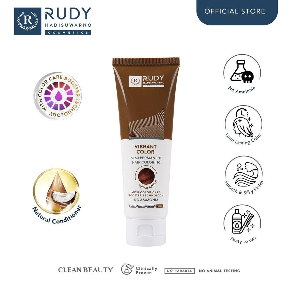 [Flush Out] Rudy Hadisuwarno Cosmetics Vibrant Color Sugar Brown 45 gr (WH005)