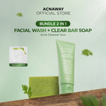 ACNAWAY Mugwort Acne Clear Bar Soap - Sabun Organik Natural Acne Soap untuk Jerawat Badan Tanpa Paraben & Alkohol with Sulfur Calamine Herbal