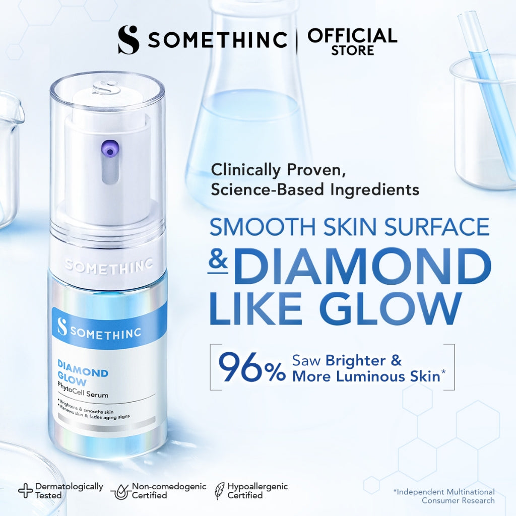 SOMETHINC - Serum Series | Glass-C 12% Vitamin C+ | Gentle Bright Niacinamide | Advanced Peeling 20% AHA BHA | Level 1% Retinol | Calm Down Skinpair Barrier | Diamond Glow Phyto | Hyaluronic9+ Advanced | wajah cerah no dark Spot Age Spot Freckles Glowing
