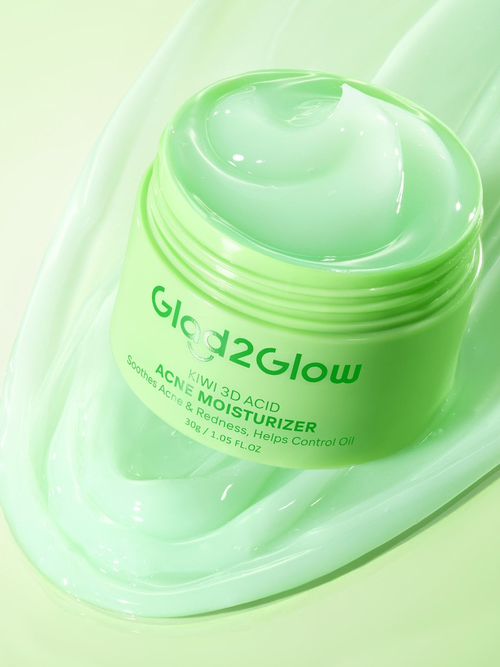 GLAD2GLOW Kiwi 3D Acid Acne Moisturizer Pelembab Wajah Jerawat Mencerahkan Pencerah Wajah&Penuaan Hilangkan Flek & Tenangkan Kulit Skincare Pelembab Esensi Wajah Perawatan Kulit Pelembab Wajah Pembersih day cream tone up g2g official store