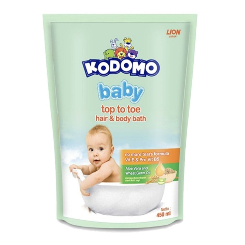 Kodomo Baby Sabun & Sampo Bayi  Pouch 450 ml