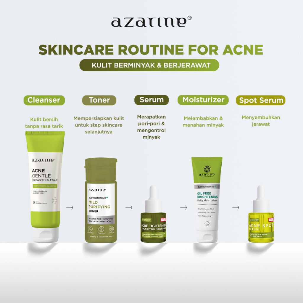 [FLASH SALE] Azarine Acne Gentle Cleansing Foam 75ml Sabun Cuci Muka Acne Prone Skin Kulit Berjerawat