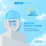 [ ] Cleora UV Glow Protect Shield - Sunscreen With Niacinamide Brightening Whitening Skincare Wajah Membantu Mencerahkan & Melembabkan Mudah Meresap Calming Lightening Suncreen Scincare Acne Melindungi Kulit Dari Sinar UVA UVB Untuk All Skin