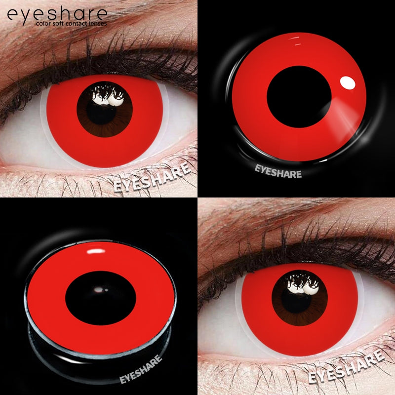 Eyeshare Softlens Lensa Kontak Mata Putih Cosplay Halloween Softlen Putih