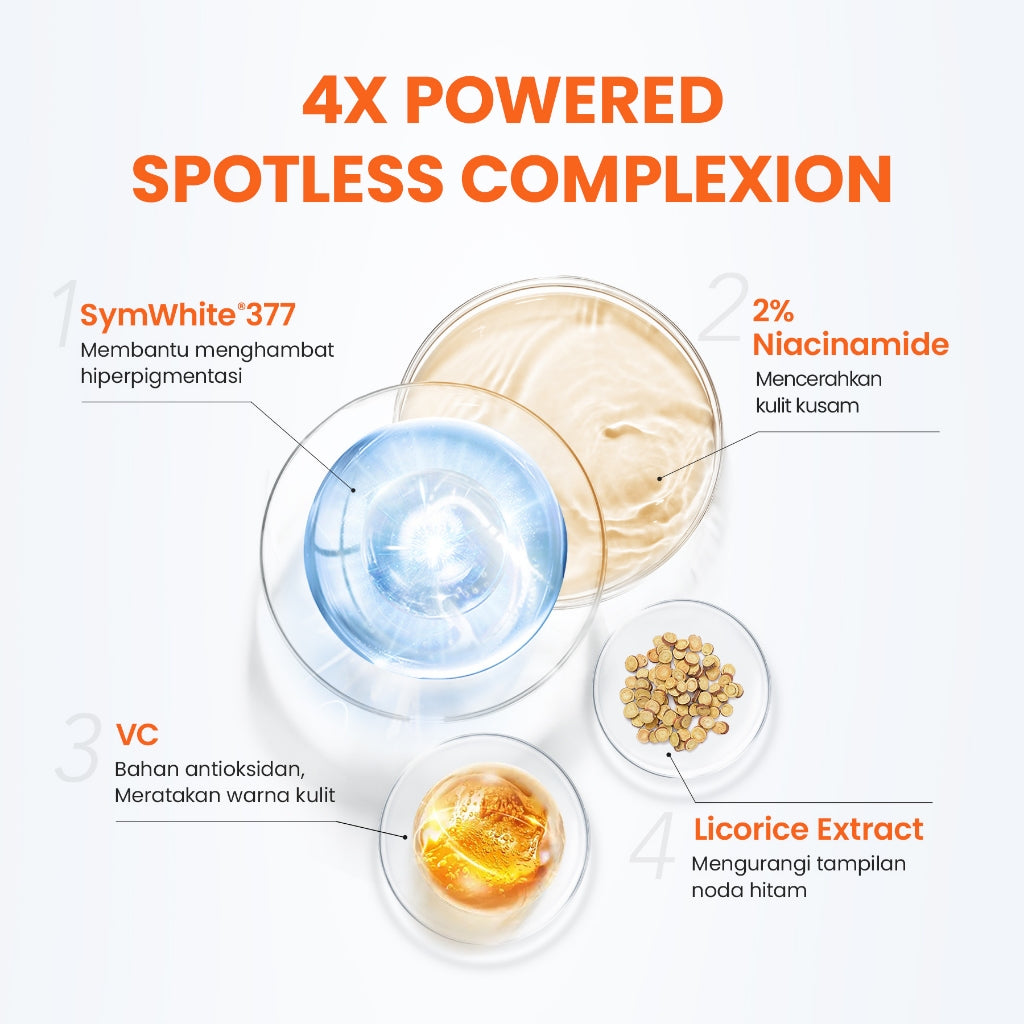 YOU Radiance Up! SymWhite 377 Serum Mask Masker Wajah Brightening Vitamin C Atasi Bekas Jerawat & Dark Spot