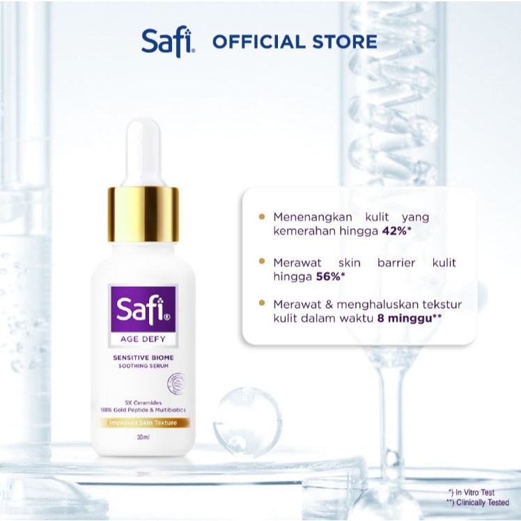 Safi Age Defy Sensitive Biome Balancing Cleanser + Soothing Serum