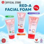 Red-A Facial Foam For Acne Skin with Oil Absorbent, Triclosan & Antibacterial (tersedia 40 Gr & 80 Gr)