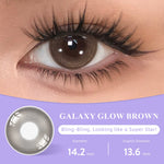 [Fuji Favorite] Lilmoon Softlens Kualitas Jepang softlens minus (0 sd -8.50) Galaxy Glow BrownColor Lensa minus/natural contact softlens/softlens warna/Lensa kontak
