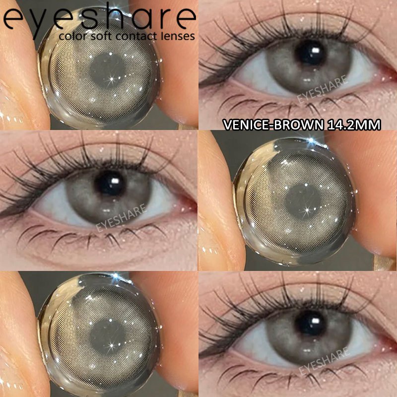 Eyeshare Softlens Lemon Gray 14.0mm 1 Pasang Lensa Kontak