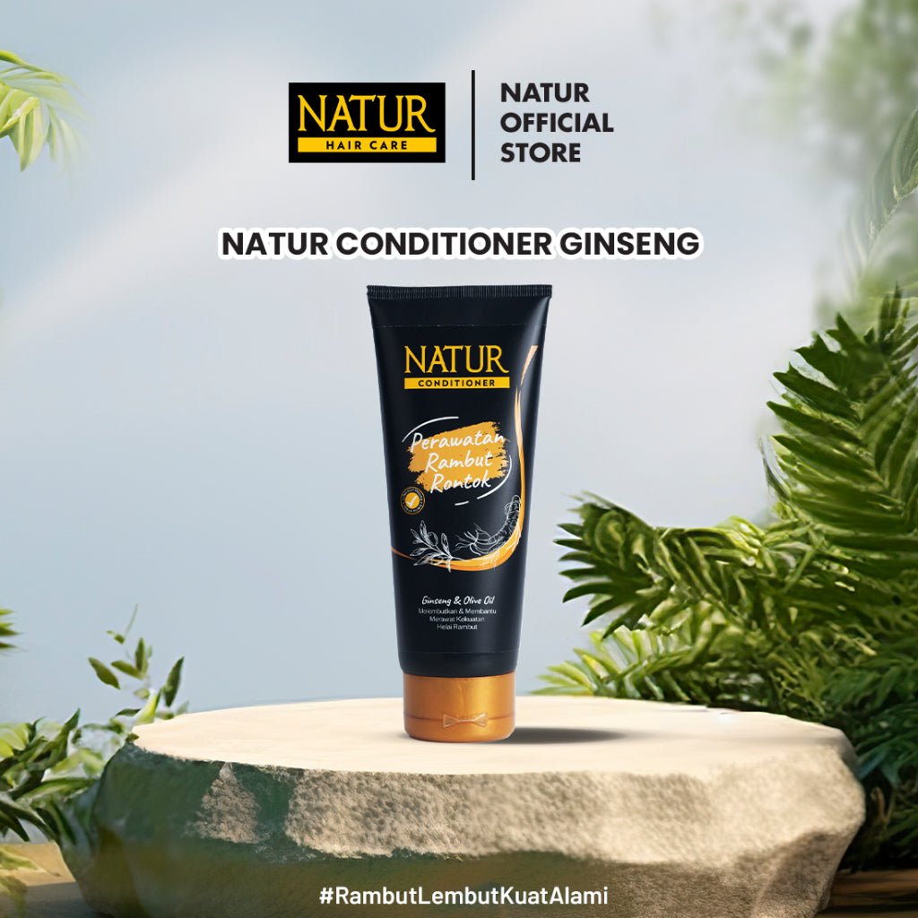 Natur Conditioner Ginseng 160 ml - Kondisioner Kekuatan Helai Rambut Rontok / Anti Hair Fall / Menguatkan Akar Rambut