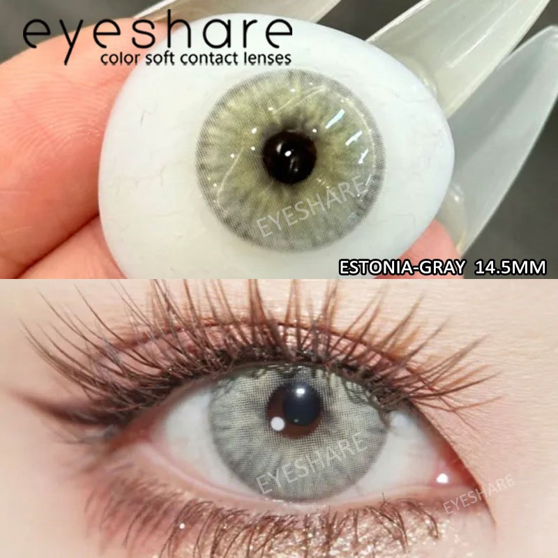 (COD)Eyeshare Softlens Minus(-1~-6) Black Brown Softlens Lensa MDS-BEAUTYEYE-BLACK-1.00ata Penuh Gaya Dan Cantik Softlens