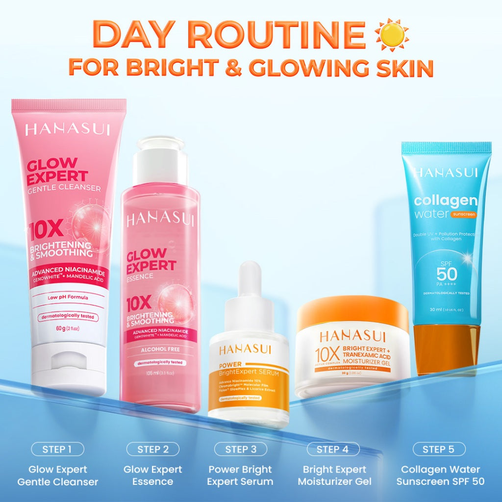 [NEW] HANASUI Bright Expert Moisturizer Gel 30g - Pelembab Gel Bening Lembap & Mencerahkan - 5% Advance Niacinamide & Tranexamic Acid - Ratakan warna kulit & Kurangi Bintik Hitam