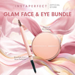 Instaperfect Glam Face & Eye Essentials Bundle (Skincover Air Cushion + Browflash 3-in-1 Brow Perfector)
