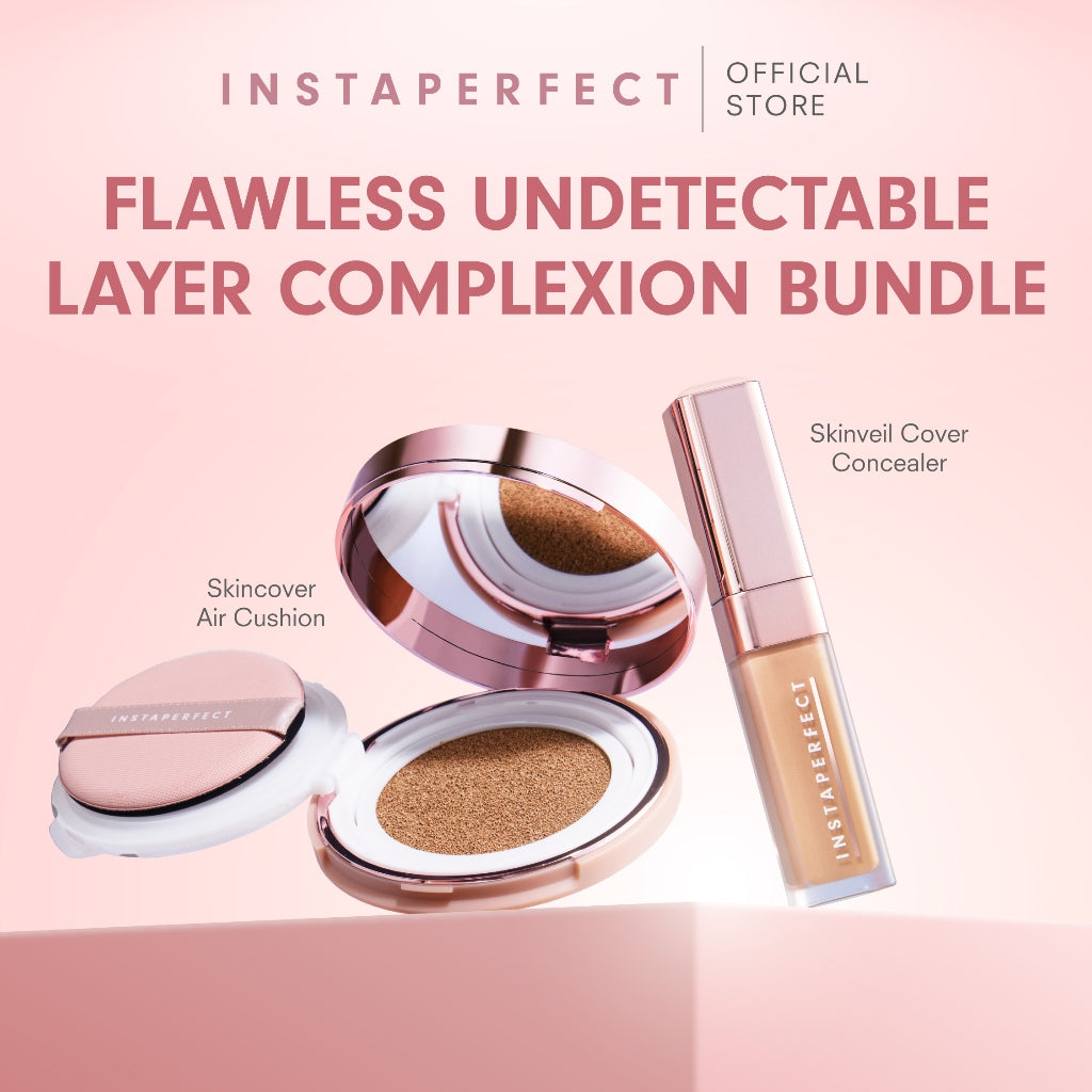 Instaperfect Flawless Undetectable Layer Complexion Bundle (Skincover Air Cushion+Skinveil Cover Concealer)
