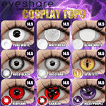Eyeshare Softlens 14.5MM 1Pasang Lensa Kontak Putih Buta Putih Cosplay Mata Halloween Softlen