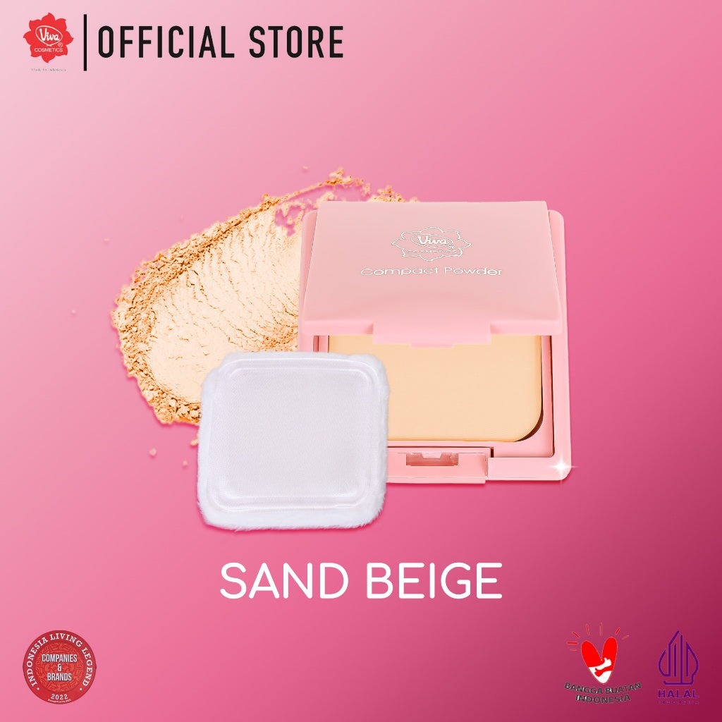 Viva Compact Powder - Tersedia 3 Shades dengan Formulasi UV Filter